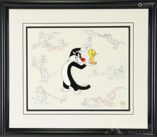 Warner Brothers Limited Edition Cel, Sylvester and