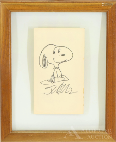 Original Pen & Ink Drawing, Snoopy