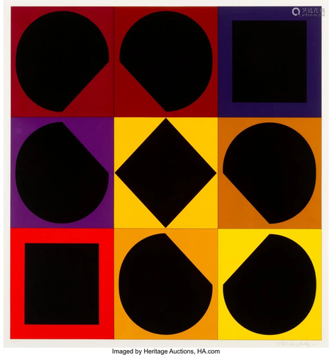 40131: Victor Vasarely (1906-1997) Topaz, from Lapidair