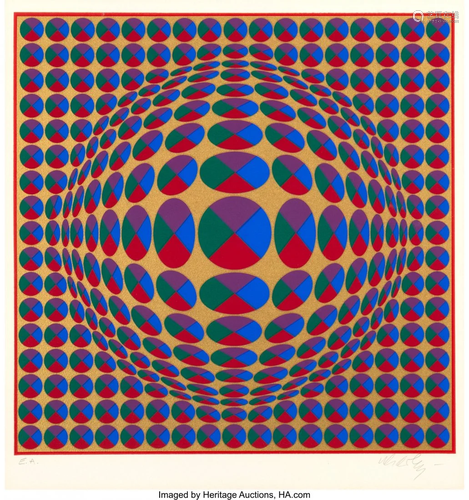 40132: Victor Vasarely (1906-1997) Neptune, from Eight