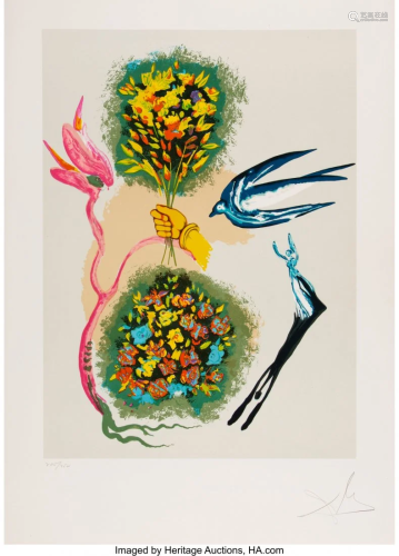 40031: Salvador Dali (1904-1989) Madam butterfly & the