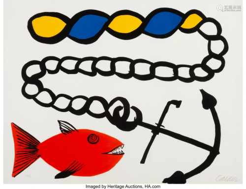 40015: Alexander Calder (1898-1976) Poisson Pas Ancre,