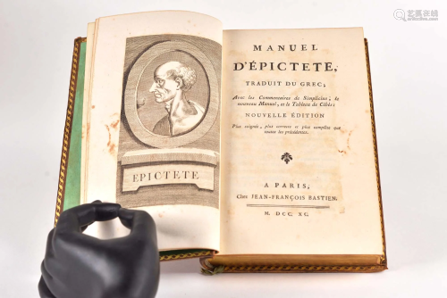Épictète - Manuel d'Épictète, traduit du grec - 1790