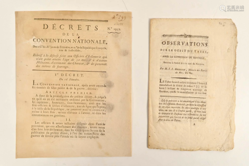 Two old documents - c.1790-1794