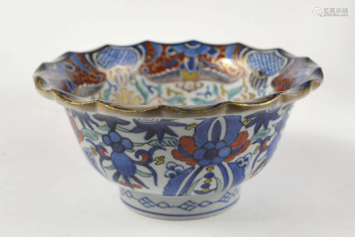 Large old porcelain bowl