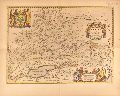 Blaeu, Joan - Southern Russia map - 1649-1655