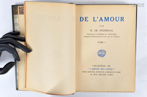 Stendhal (Henri Beyle) - De l'amour - 1924
