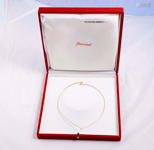 Baccarat - 18kt yellow gold ladies necklace