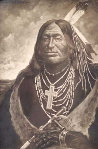 Cross, Henri H. - Old photograph of an Lakotan chief