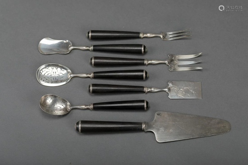 Lot of 7 cutlery presentation objects
