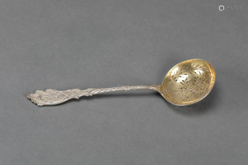French sugar spoon with coat of arms
