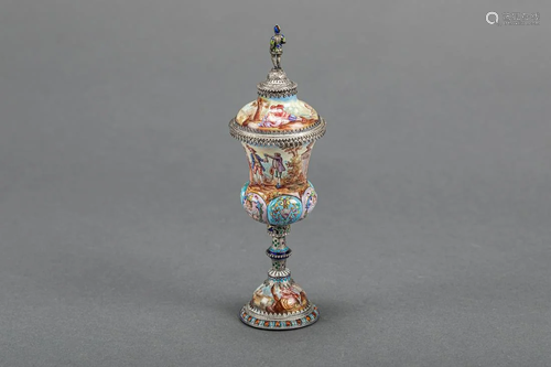 Vienna enamel goblet