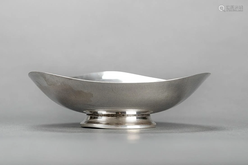 Danish silver tazza