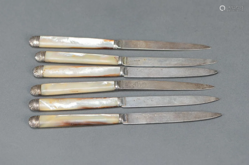 Set of six knifes