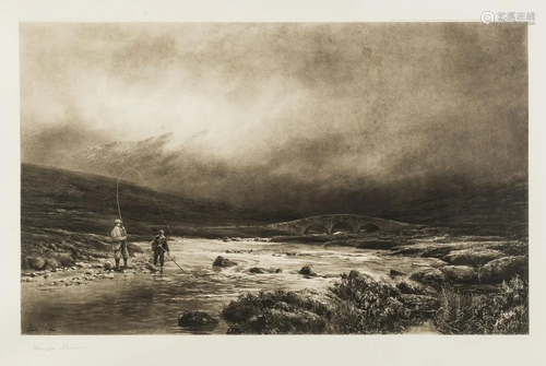 Adams (Douglas), After. [Trout Fishing], photogravure,