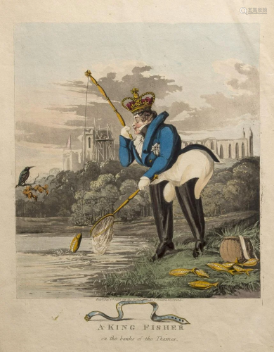 George IV fishing satire.- Williams (Charles) A