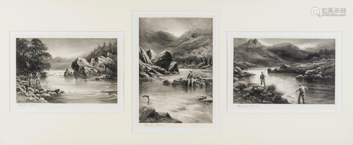 Adams (Douglas), After. Trout Fishing, a set of three;