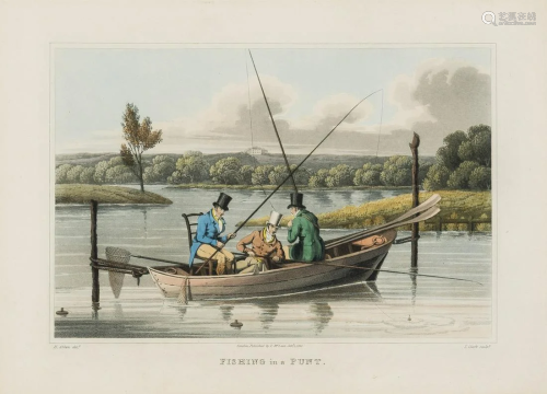 Alken (Henry), after. Salmon Fishing; Fishing in a Punt;