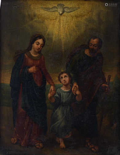 C.H. Scheyrs, the Holy Family, 1846, 21 x 28 cm