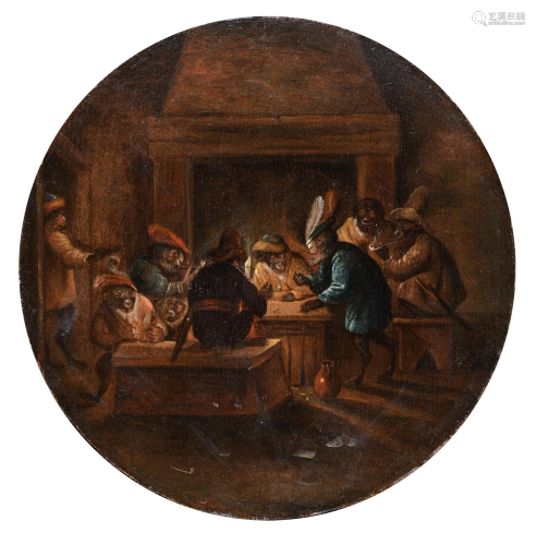 Monkeys in the inn, in the manner of Ferdinand Van