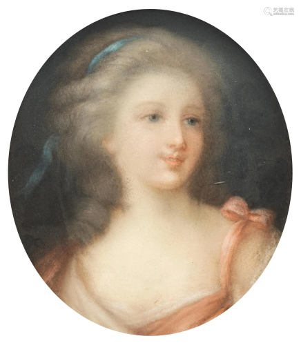 Gravier, the medallion portrait of Mademoiselle de