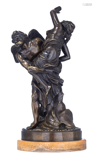 Boreas abducting Orithyia, H 47 cm