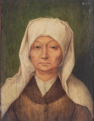 The portrait of an old woman, in the manner of Albrecht