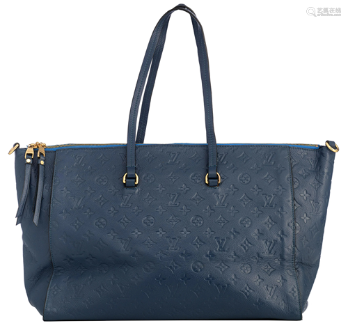 Louis Vuitton, Lumineuse shoulder bag, Blue Monogram