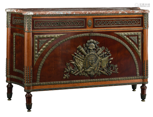 A Neoclassical 'commode à vantaux', with a bronze