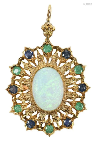 Buccellati 18kt. Gemstone Pendant