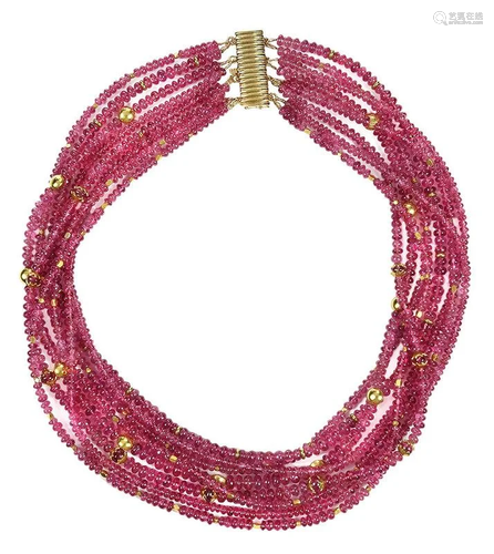 14kt. Spinel Necklace