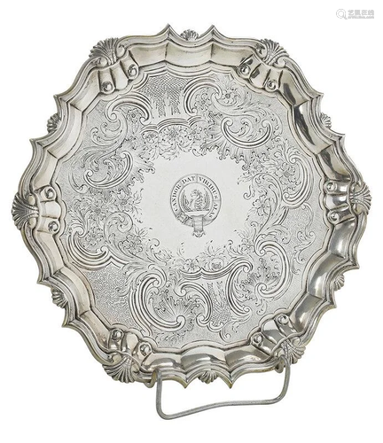 George II English Silver Tray