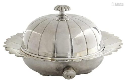 Victorian English Silver Butter Dish