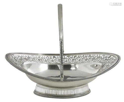 George III English Silver Basket