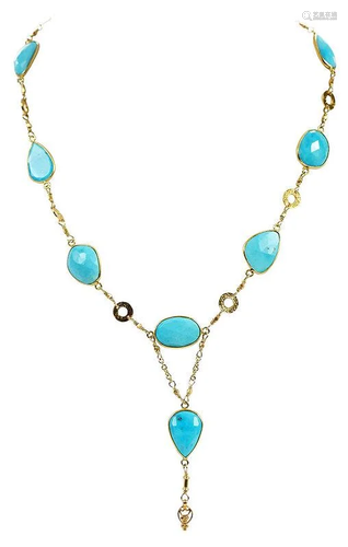 18kt. Turquoise Necklace