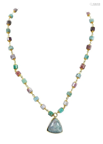 18kt. Tourmaline Necklace