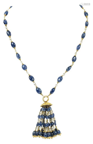 18kt. Sapphire Necklace