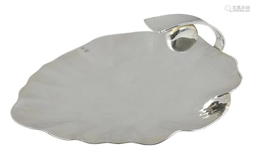 Allan Adler Sterling Leaf Dish