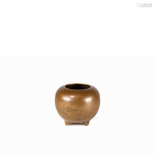 清中期 銅三足鉢式爐