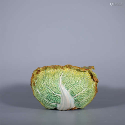 Qing Dynasty-Qianlong Chinese Cabbage Washed
