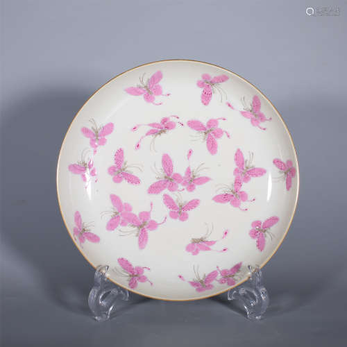 Qing-Xianfeng Pastel Butterfly Plate