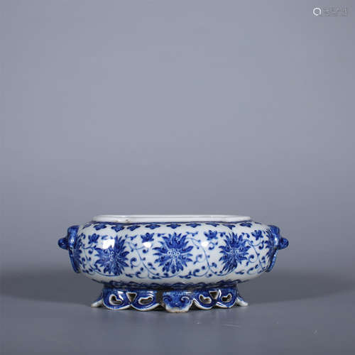 Qing Dynasty-Qianlong Blue and White Washing