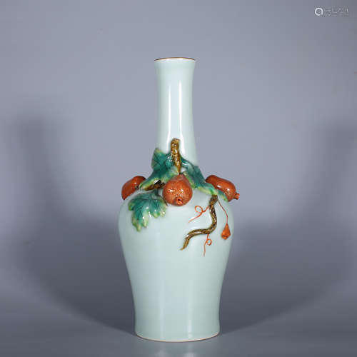 Qing-Qianlong famille rose vase