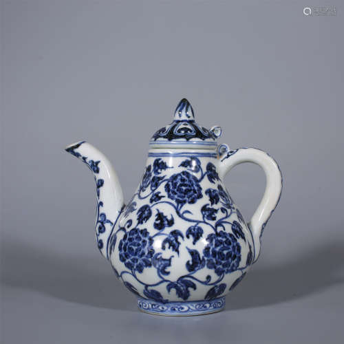 Ming-Xuande Blue and White Teapot