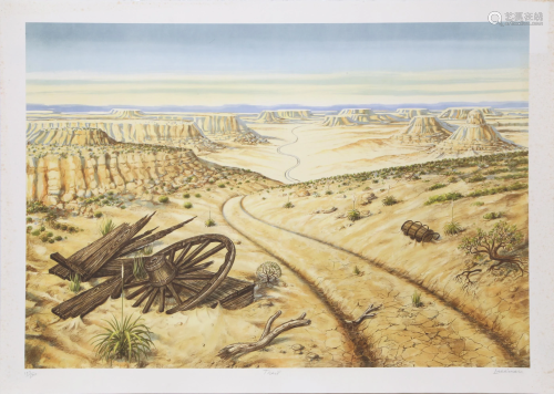Carlos Lacamara, Trail, Lithograph, signed and numbered