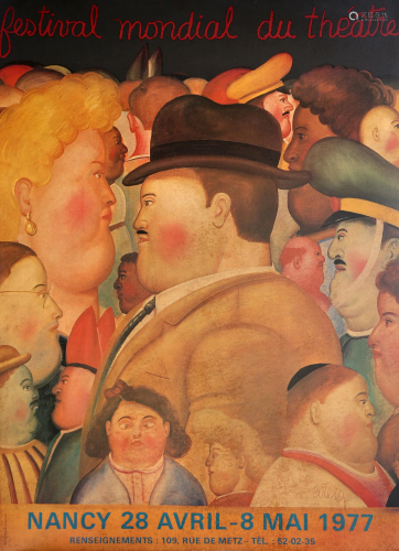 Fernando Botero, Festival Mondial du Theatre, Poster on