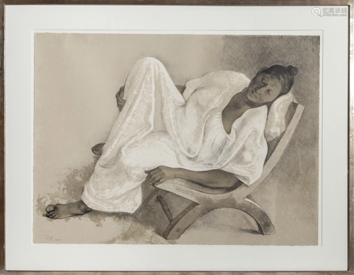 Francisco Zuniga, Mujer Reclinada, Lithograph on Arches