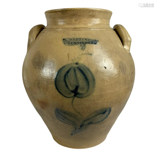 L Norton & Son Stoneware Ovoid Jar