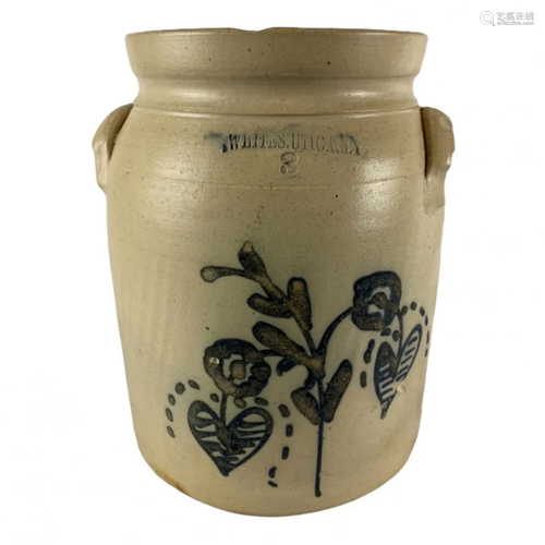 Whites Utica Decorated Jar