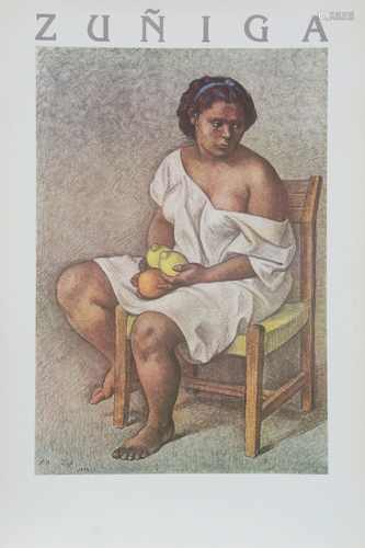 Francisco Zuniga, Woman with Lemons, Poster